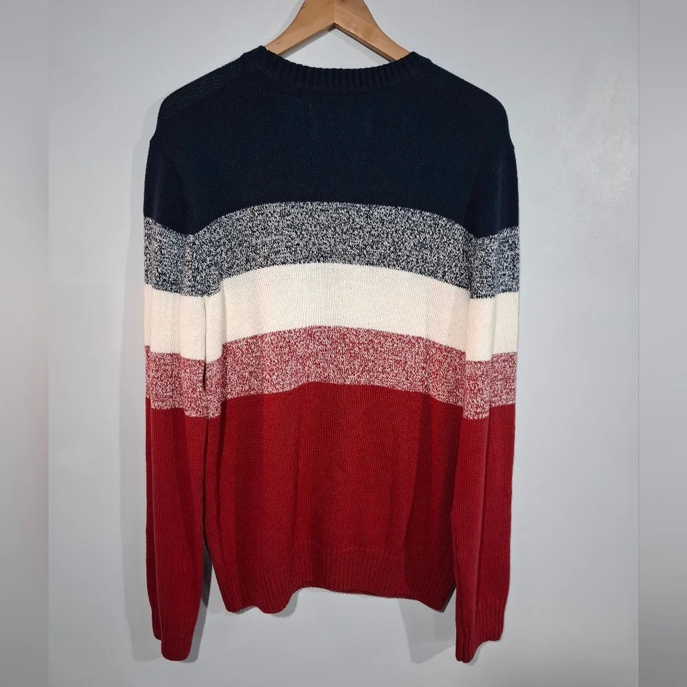 Urban Pipeline Sweater Mens Large Block Color Striped Retro 90s Style Preppy